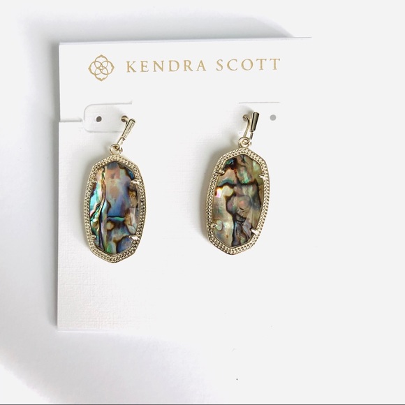 Kendra Scott Gold Dani Abalone Earrings - Picture 13 of 13